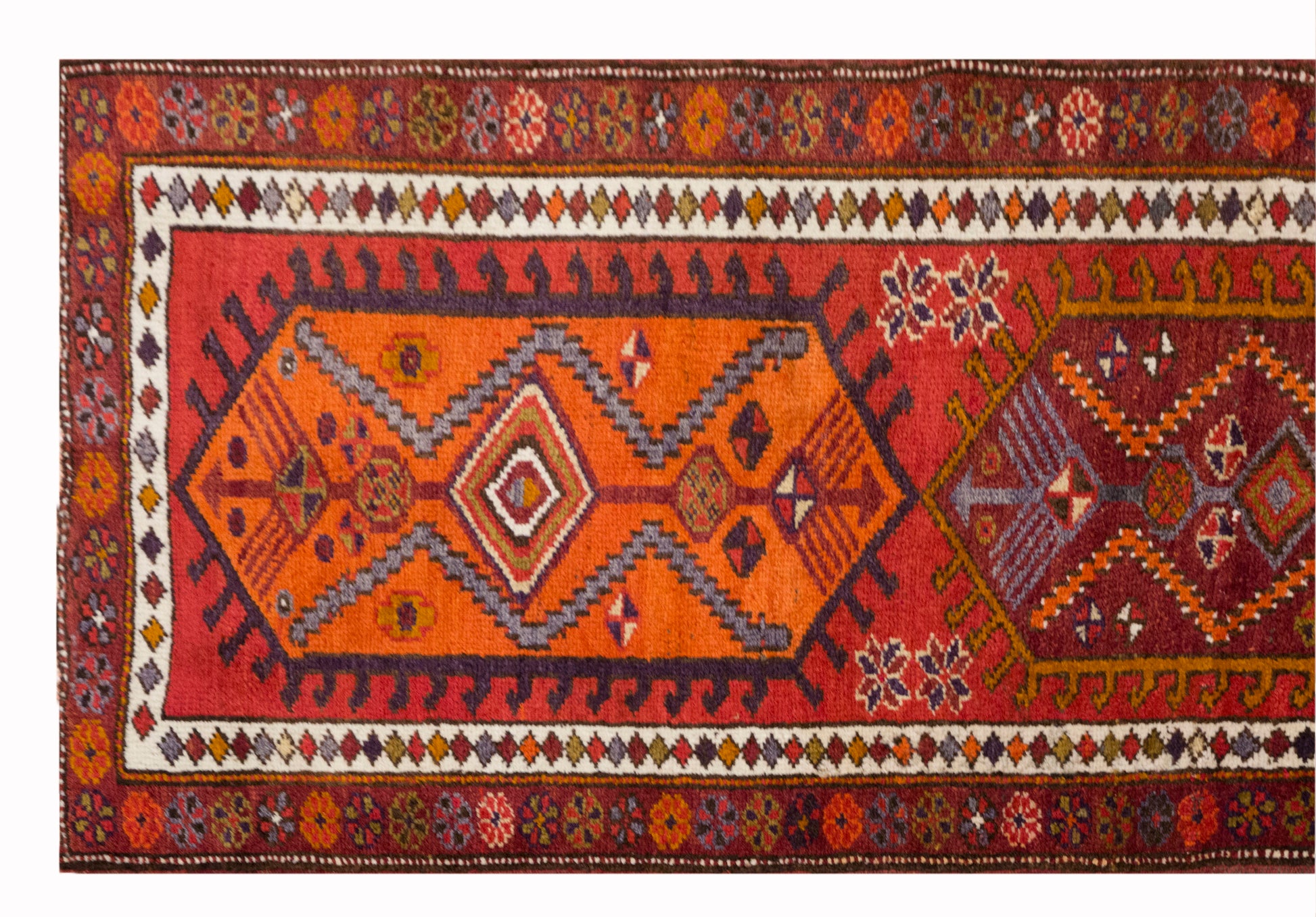 Kurdish Herki Runner 95x385 cm (3.1x12.6 ft)