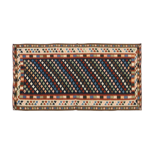 Kurdish Kilim, 137 x 285 cm / 4'6 x9'4 feet