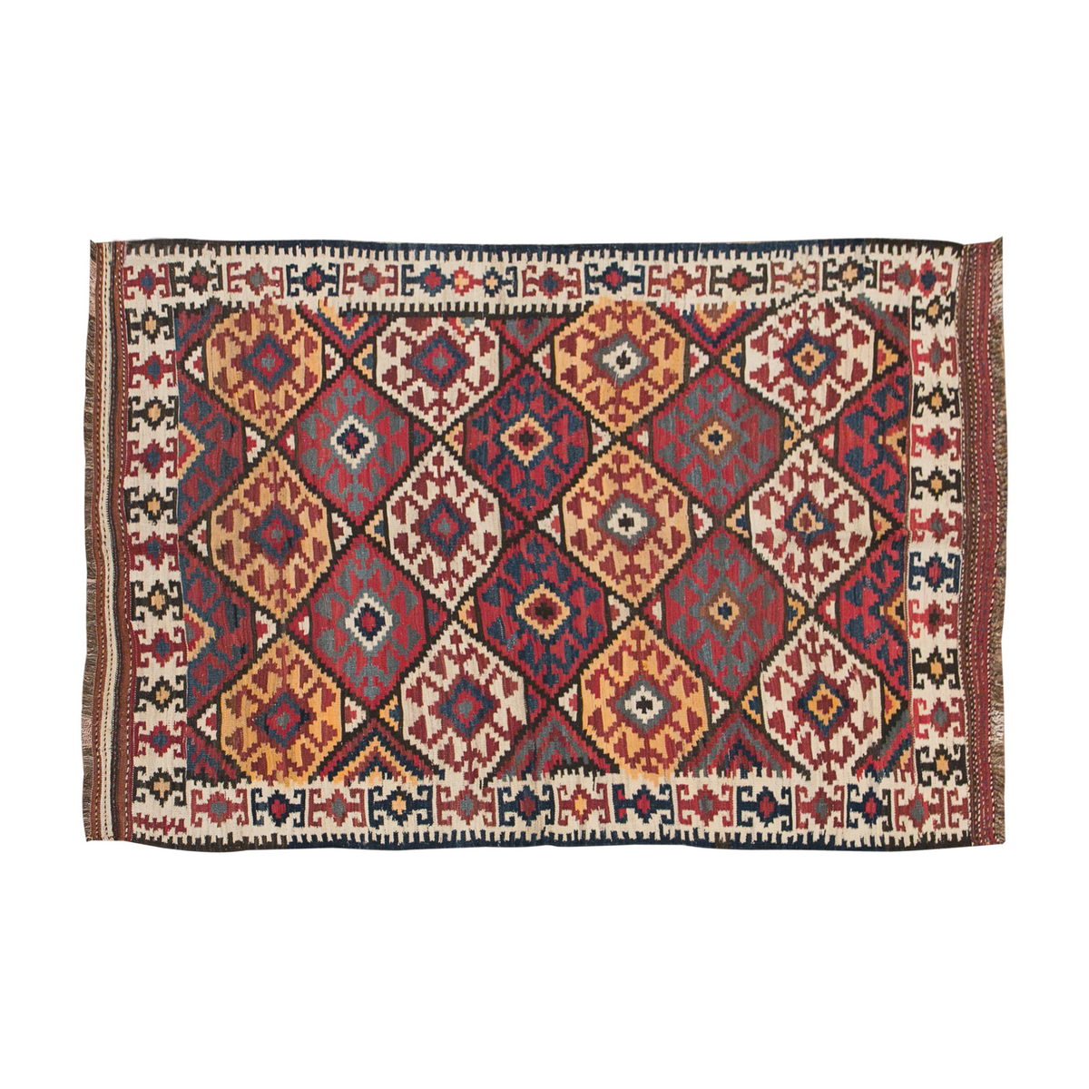 Kurdish Kilim, 170 x 260 cm / 5'7 x 8'6 feet