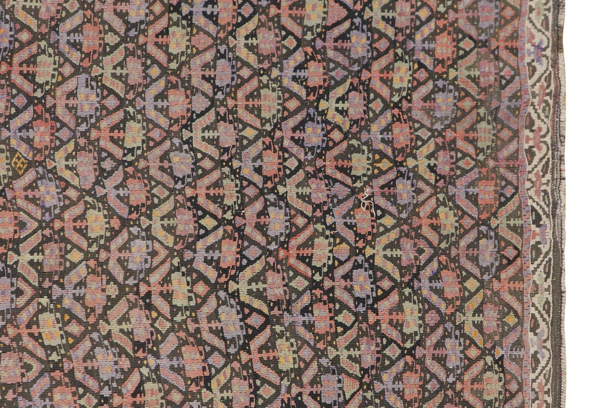 Kurdish Kilim from East Part of Turkey, 143 x 407 cm / 4'8 x 13'4