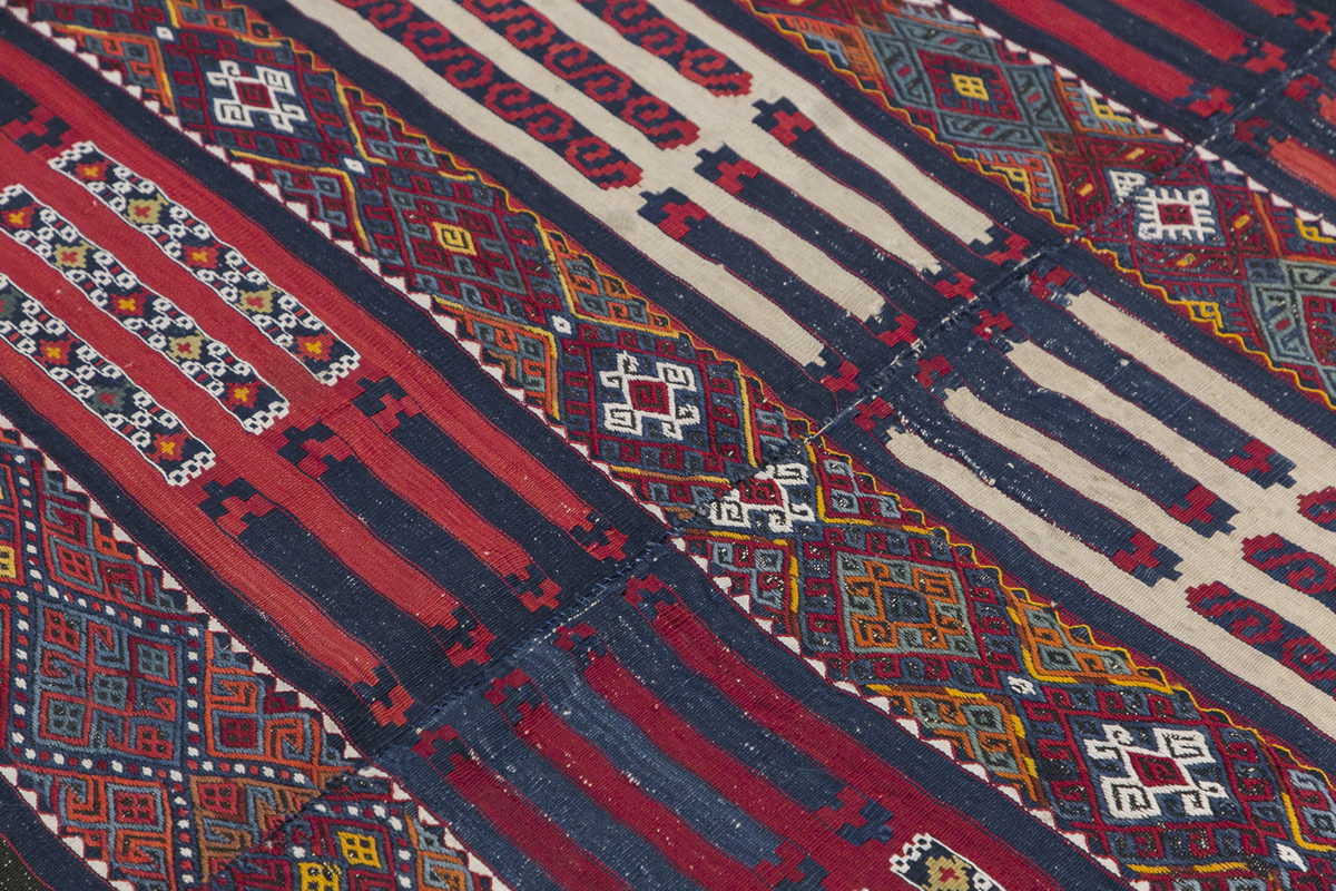 Kurdish Malatya Adıyaman Kilim, 168 x 340 cm / 5'6 x 11'2 feet