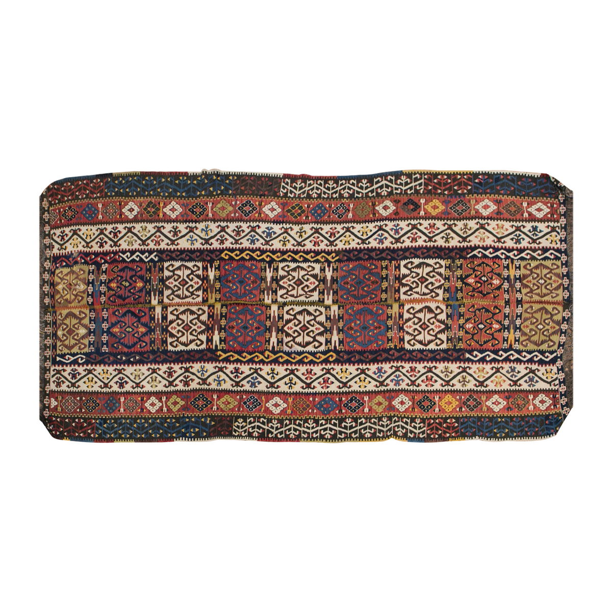 Kurdish Malatya Kilim, 145 x 335 cm / 4'9 x 11 feet