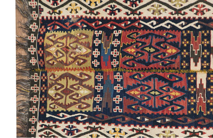 Kurdish Malatya Kilim, 145 x 335 cm / 4'9 x 11 feet