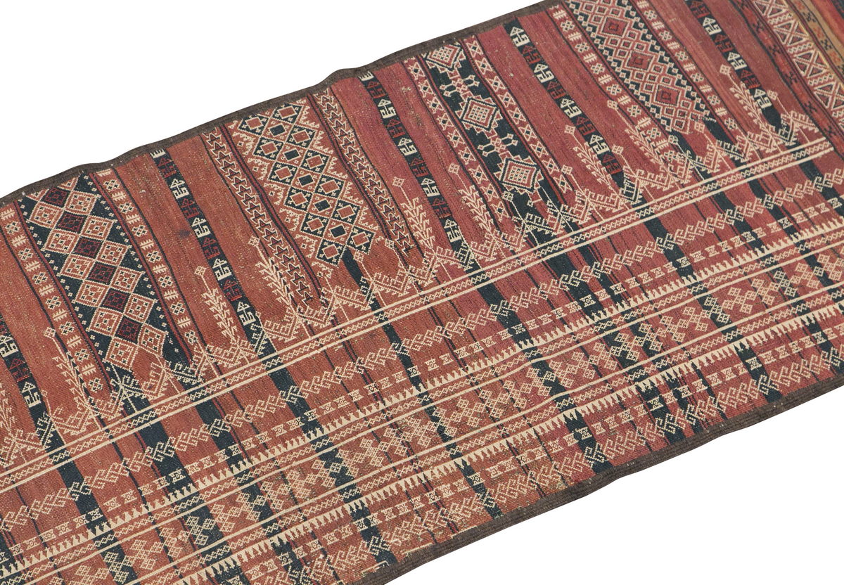 Kurdish Original Runner Kilim, 85 x 337 cm / 2'9 x 11 feet