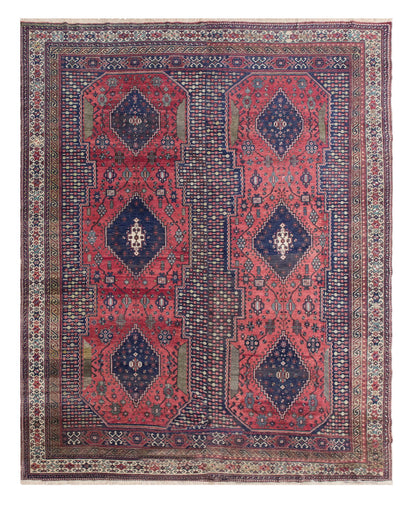 Large Hand-Spun Wool Oushak Rug  – 265x340 cm / 8.7x11.2 ft