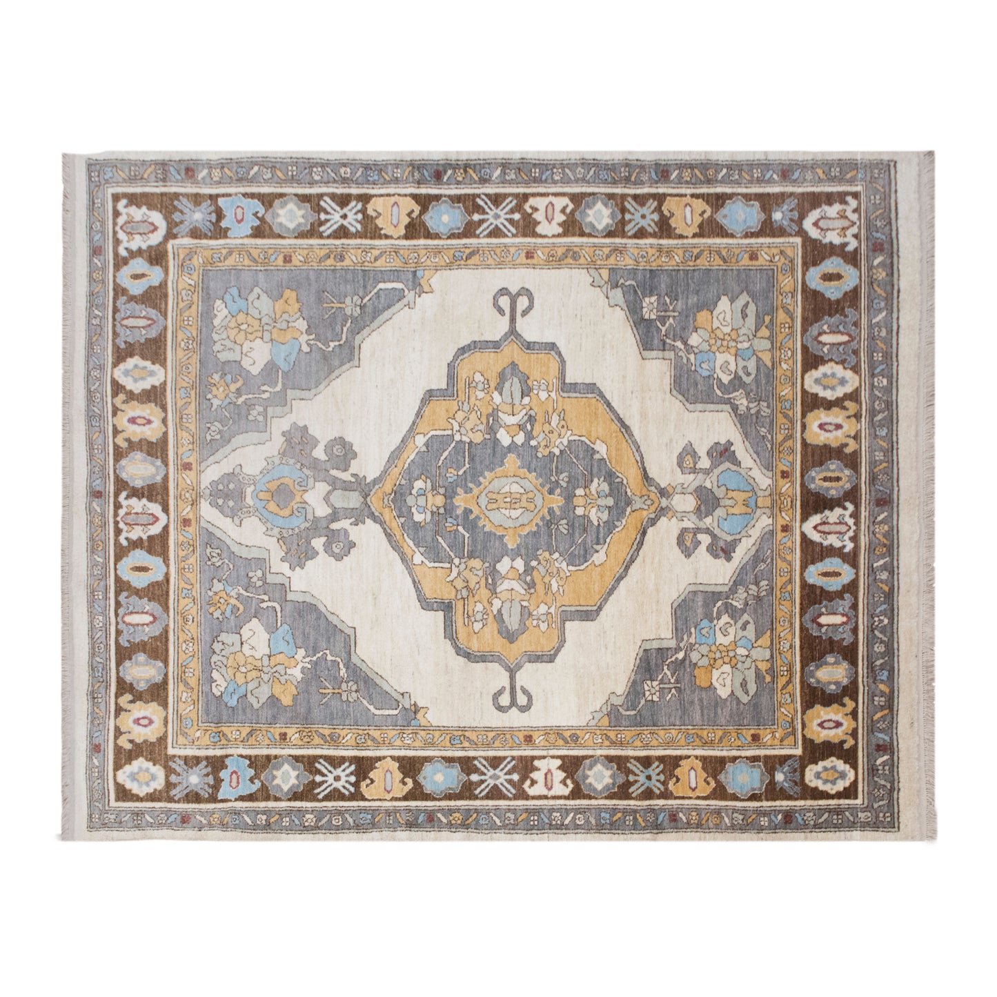 Large Antique Kars Wool Rug 9x12 ft | 297 x 372 cm