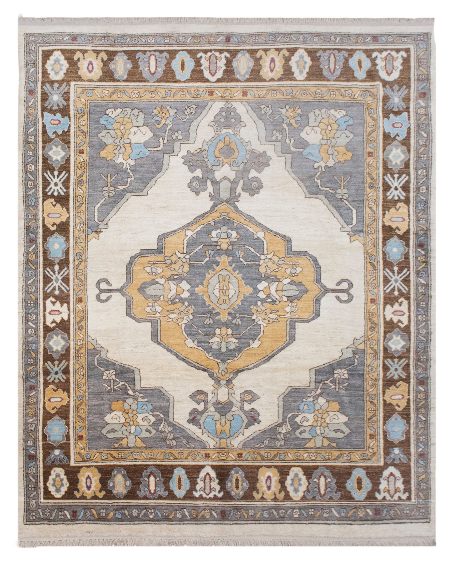 Large Antique Kars Wool Rug 9x12 ft | 297 x 372 cm