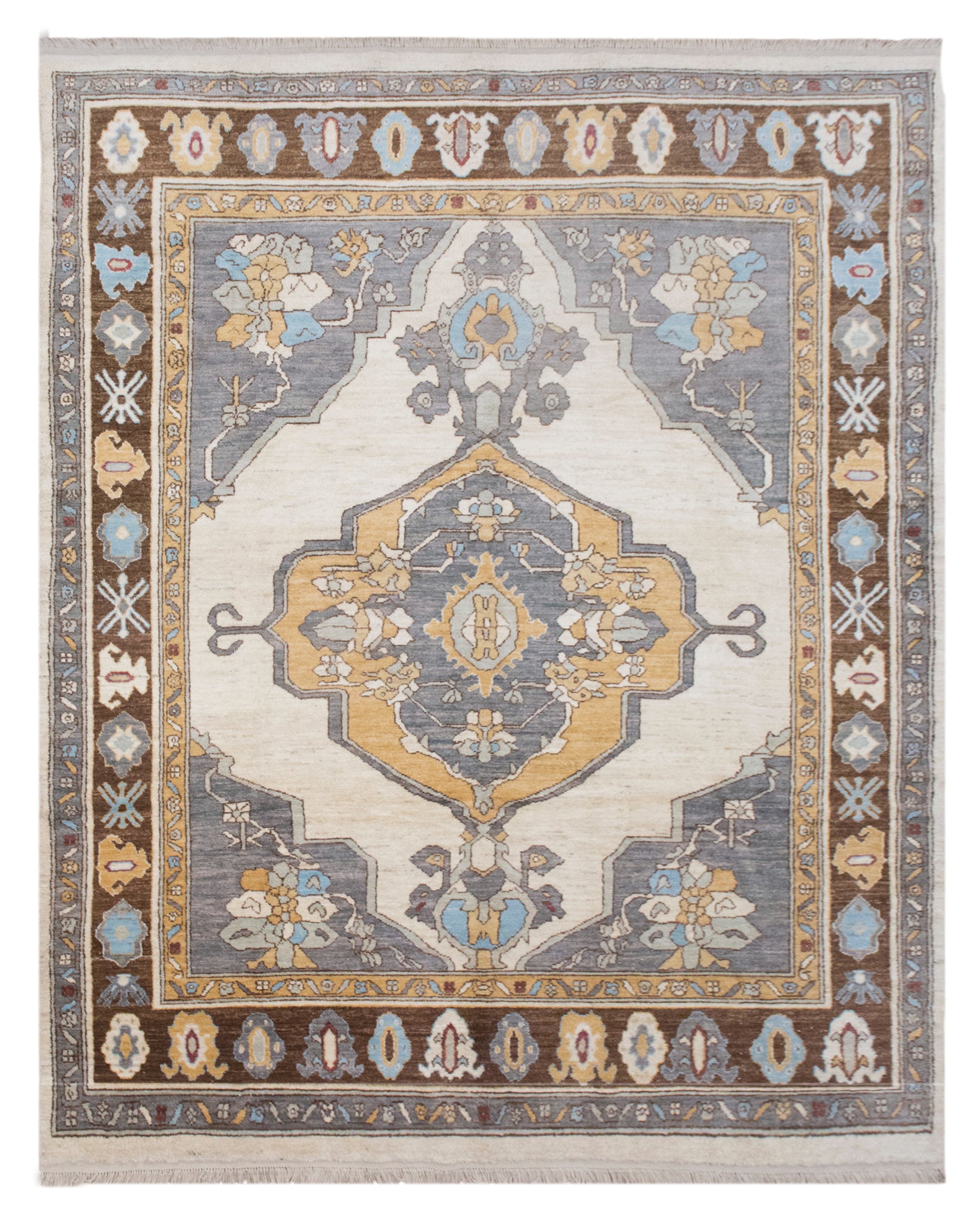 Large Antique Kars Wool Rug 9x12 ft | 297 x 372 cm