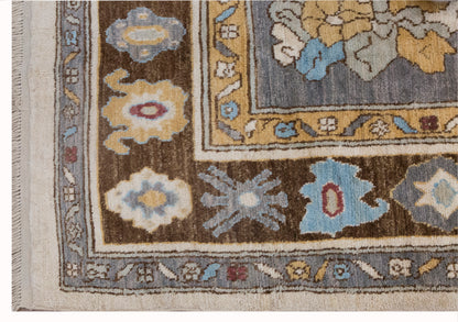 Large Antique Kars Wool Rug 9x12 ft | 297 x 372 cm