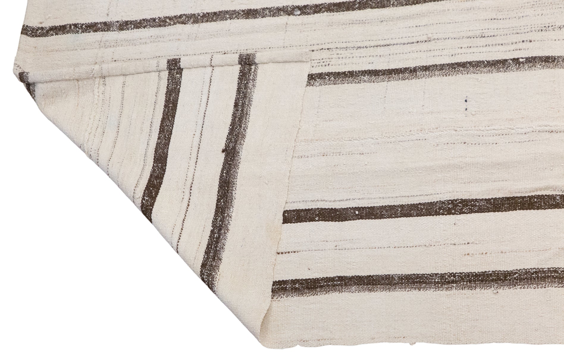 Large Minimalist Vintage Turkish Kilim Rug 158x295 cm (5.2x9.7 ft)