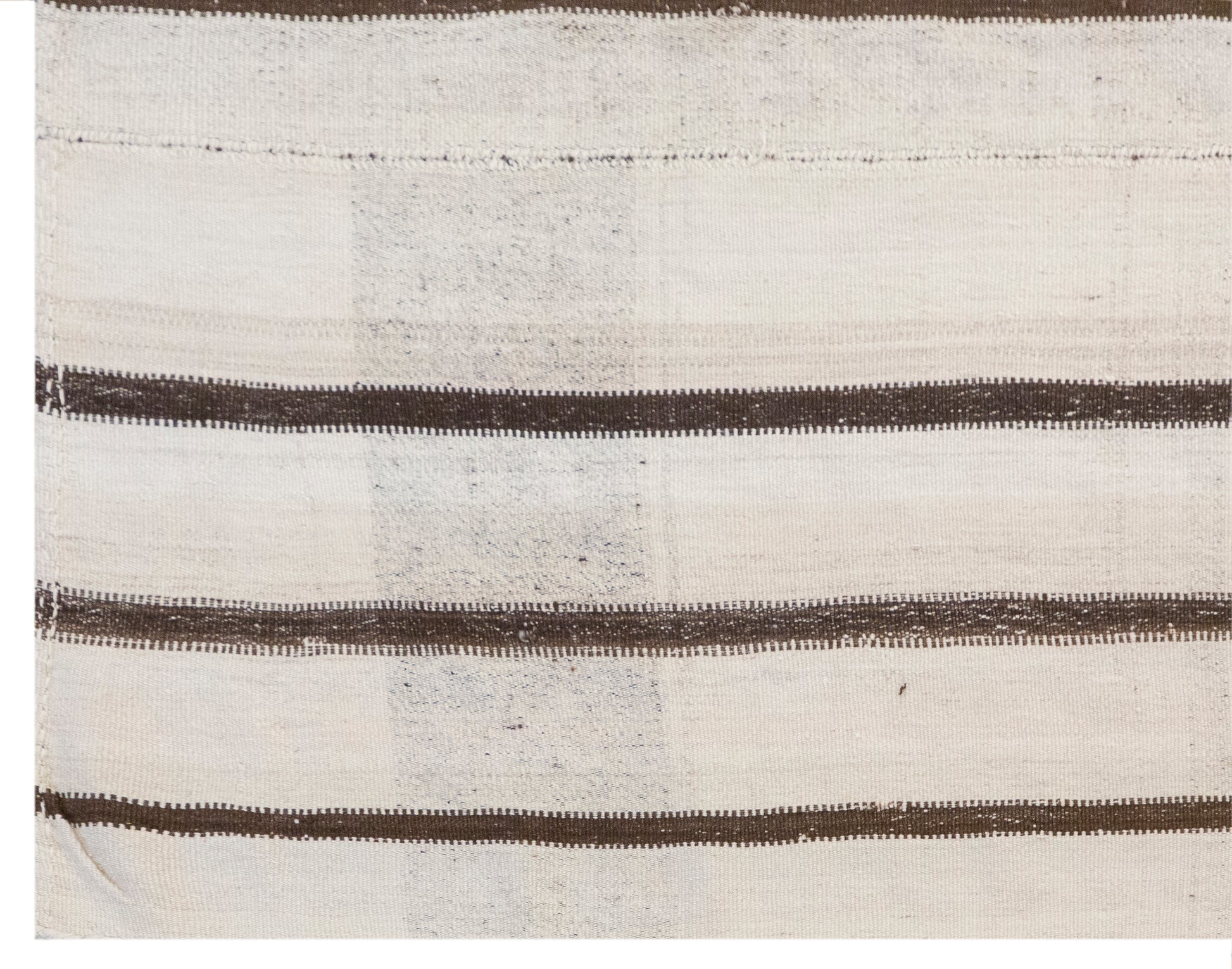 Large Minimalist Vintage Turkish Kilim Rug 190x255 cm (6.2x8.4 ft)