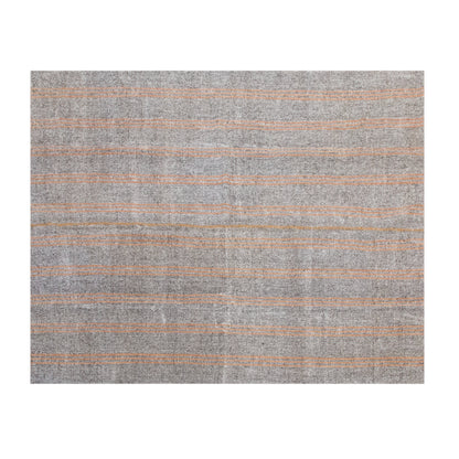 Large Minimalist Vintage Turkish Kilim Rug 230x290 cm (7.5x9.5 ft)