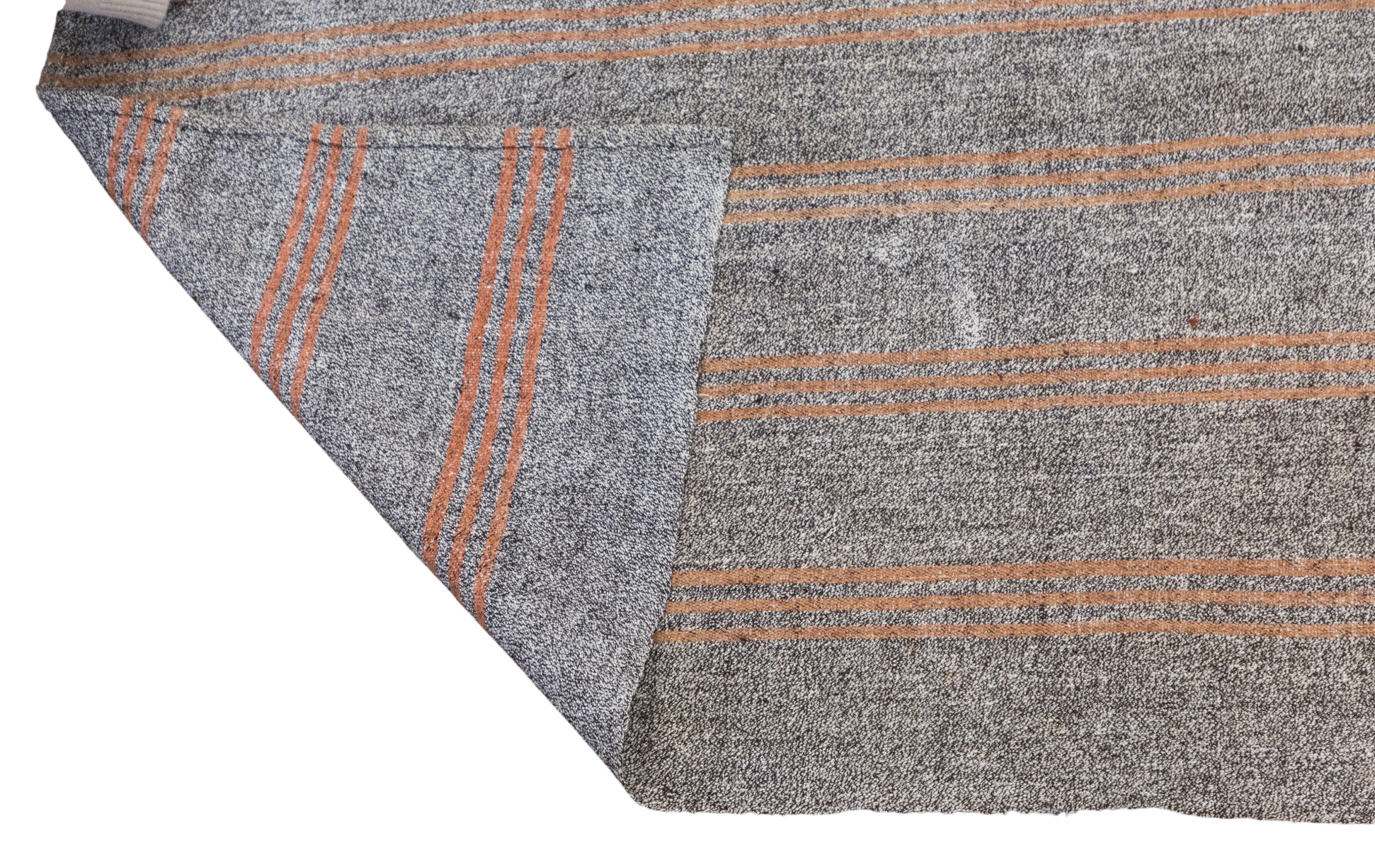 Large Minimalist Vintage Turkish Kilim Rug 230x290 cm (7.5x9.5 ft)