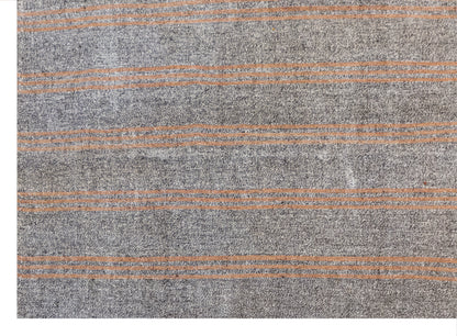 Large Minimalist Vintage Turkish Kilim Rug 230x290 cm (7.5x9.5 ft)