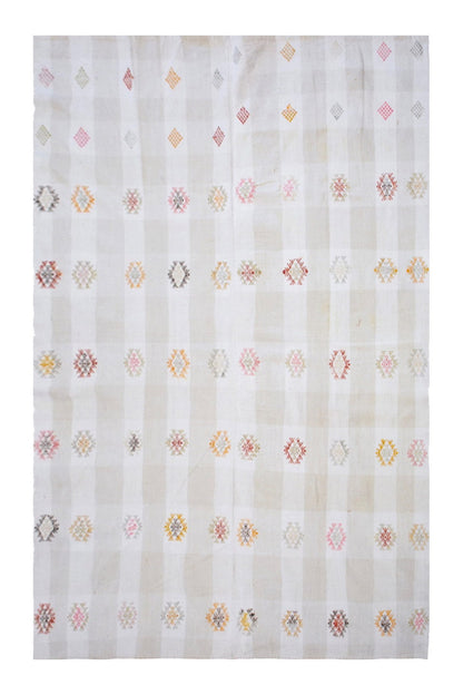 Large Turkish Kilim Rug 205x300 cm (6'9"x9'10")