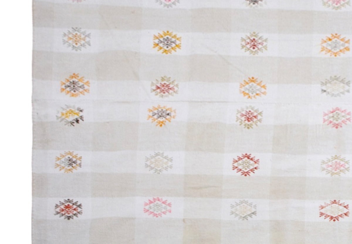 Large Turkish Kilim Rug 205x300 cm (6'9"x9'10")