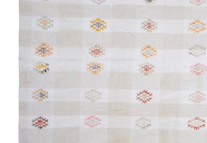 Large Turkish Kilim Rug 205x300 cm (6'9"x9'10")