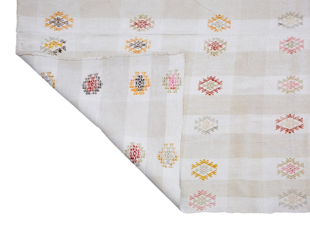 Large Turkish Kilim Rug 205x300 cm (6'9"x9'10")