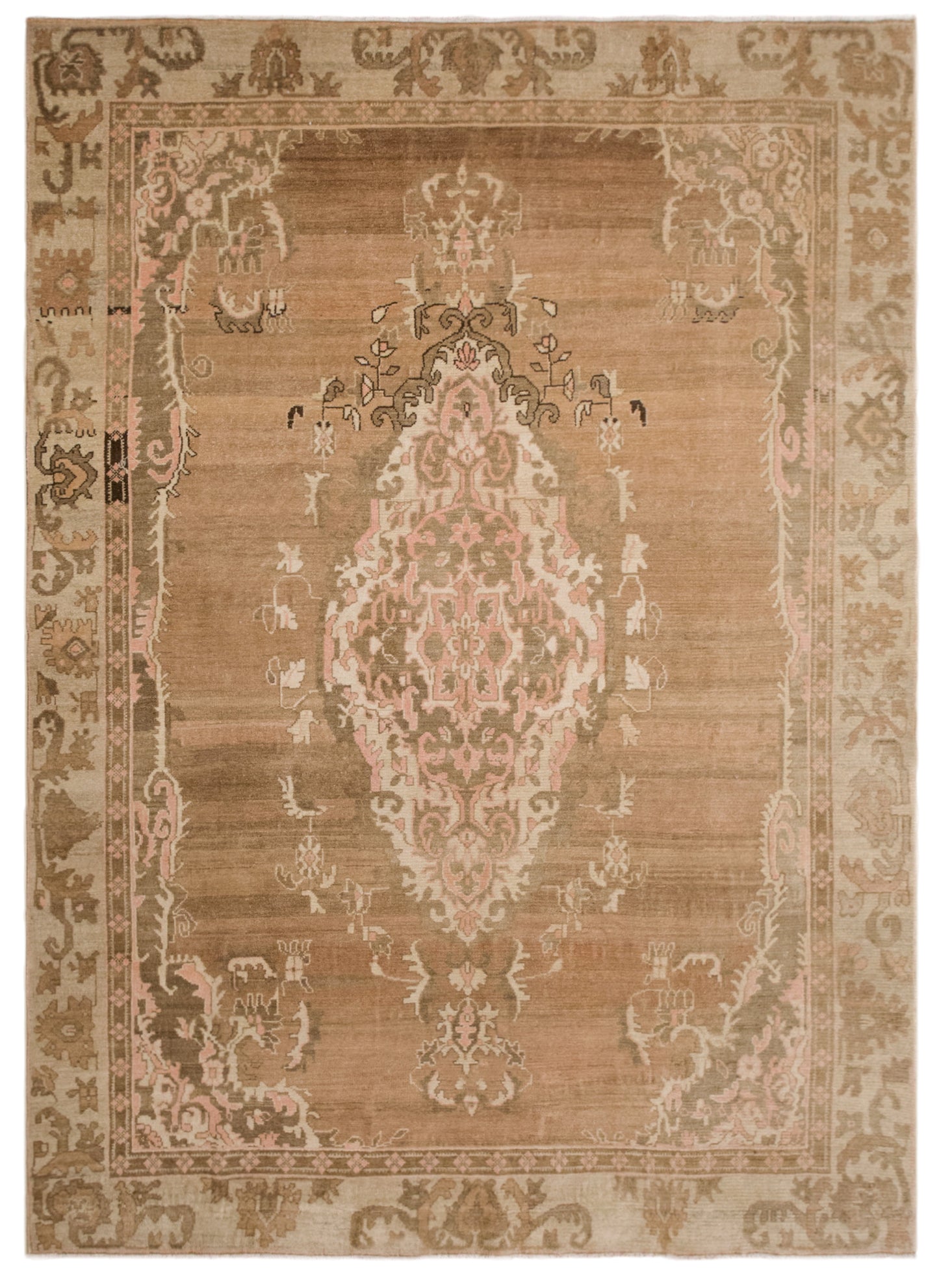 Large Vintage Kars Rug 212x270 cm (6.9x8.9 ft)