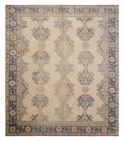 Large Vintage Oushak Rug, 305 × 355 cm (10 × 11.6 feet)