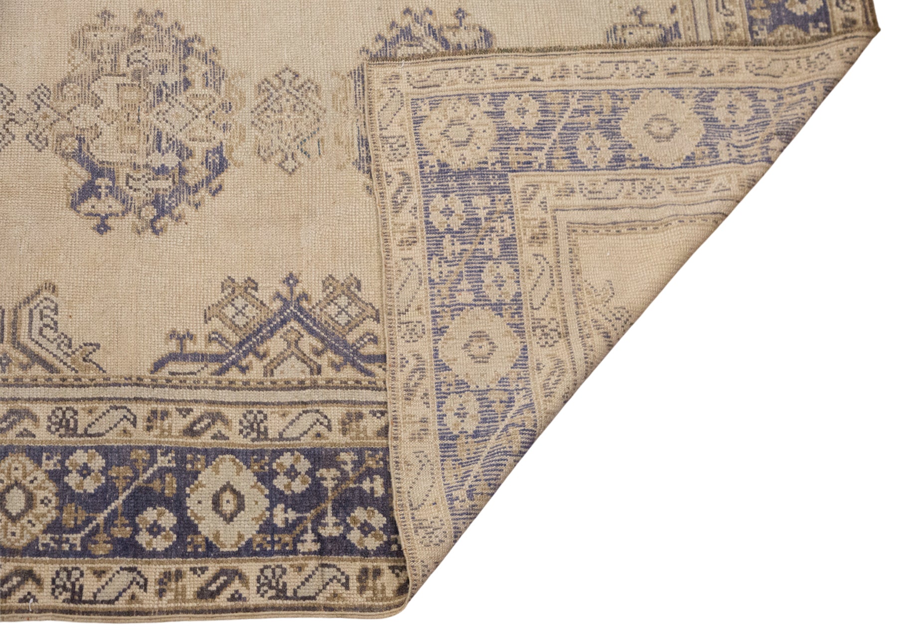 Large Vintage Oushak Rug, 305 × 355 cm (10 × 11.6 feet)