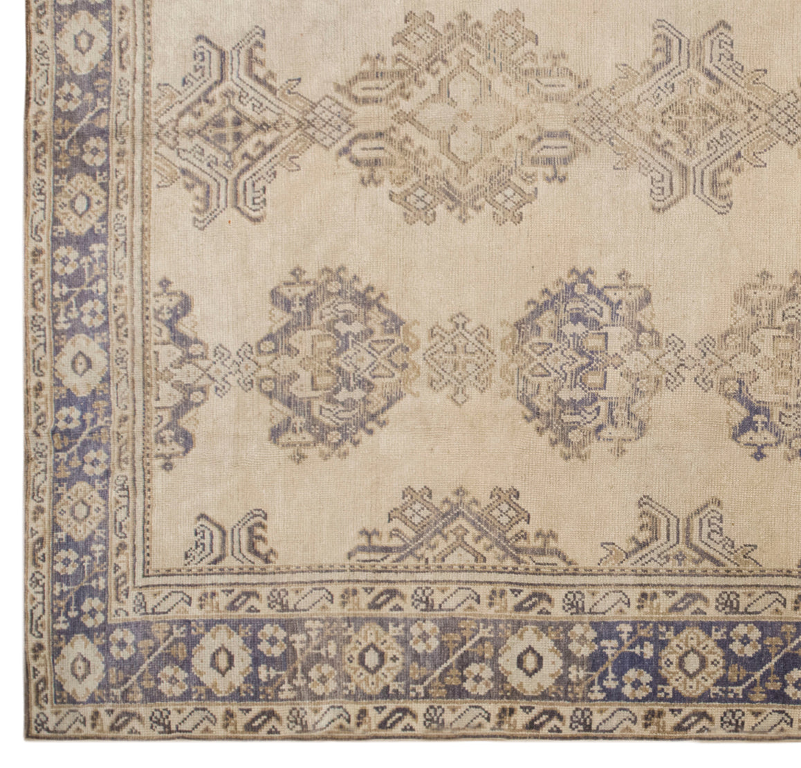 Large Vintage Oushak Rug, 305 × 355 cm (10 × 11.6 feet)