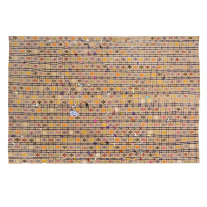 Large Vintage Striped Kilim Rug – 213 x 305 cm | 7' x 10'