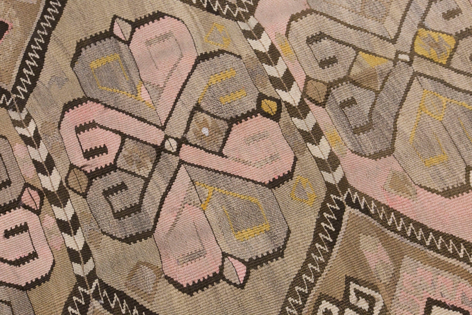 Large Vintage Turkish Kars Kilim – 150 x 360 cm (4.9 x 11.8 ft)