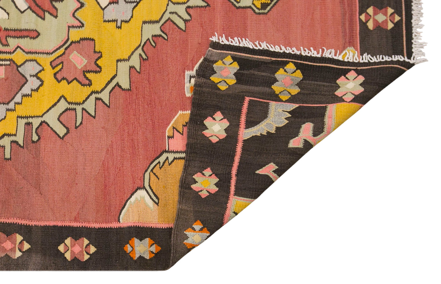 Large Vintage Turkish Kars Kilim – 162 x 410 cm (5.3 x 13.5 ft)