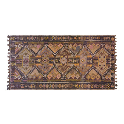 Large Vintage Turkish Kars Kilim – 170 x 395 cm (5.6 x 13 ft)