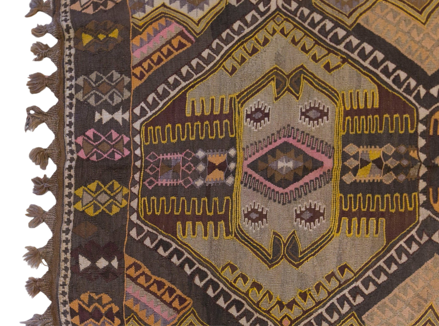 Large Vintage Turkish Kars Kilim – 170 x 395 cm (5.6 x 13 ft)