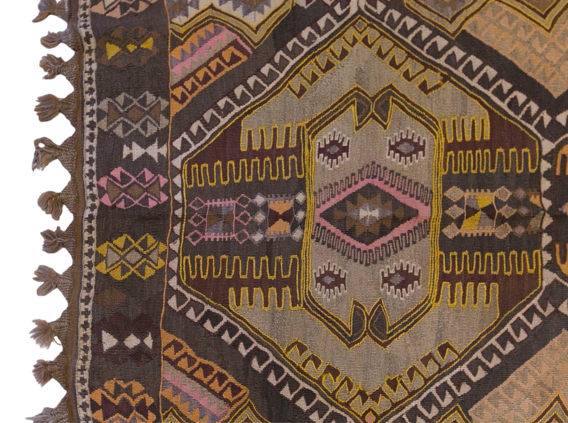 Large Vintage Turkish Kars Kilim – 170 x 395 cm (5.6 x 13 ft)