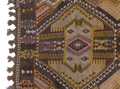 Large Vintage Turkish Kars Kilim – 170 x 395 cm (5.6 x 13 ft)