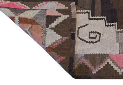 Large Vintage Turkish Kars Kilim – 175 x 355 cm (5.7 x 11.7 ft)