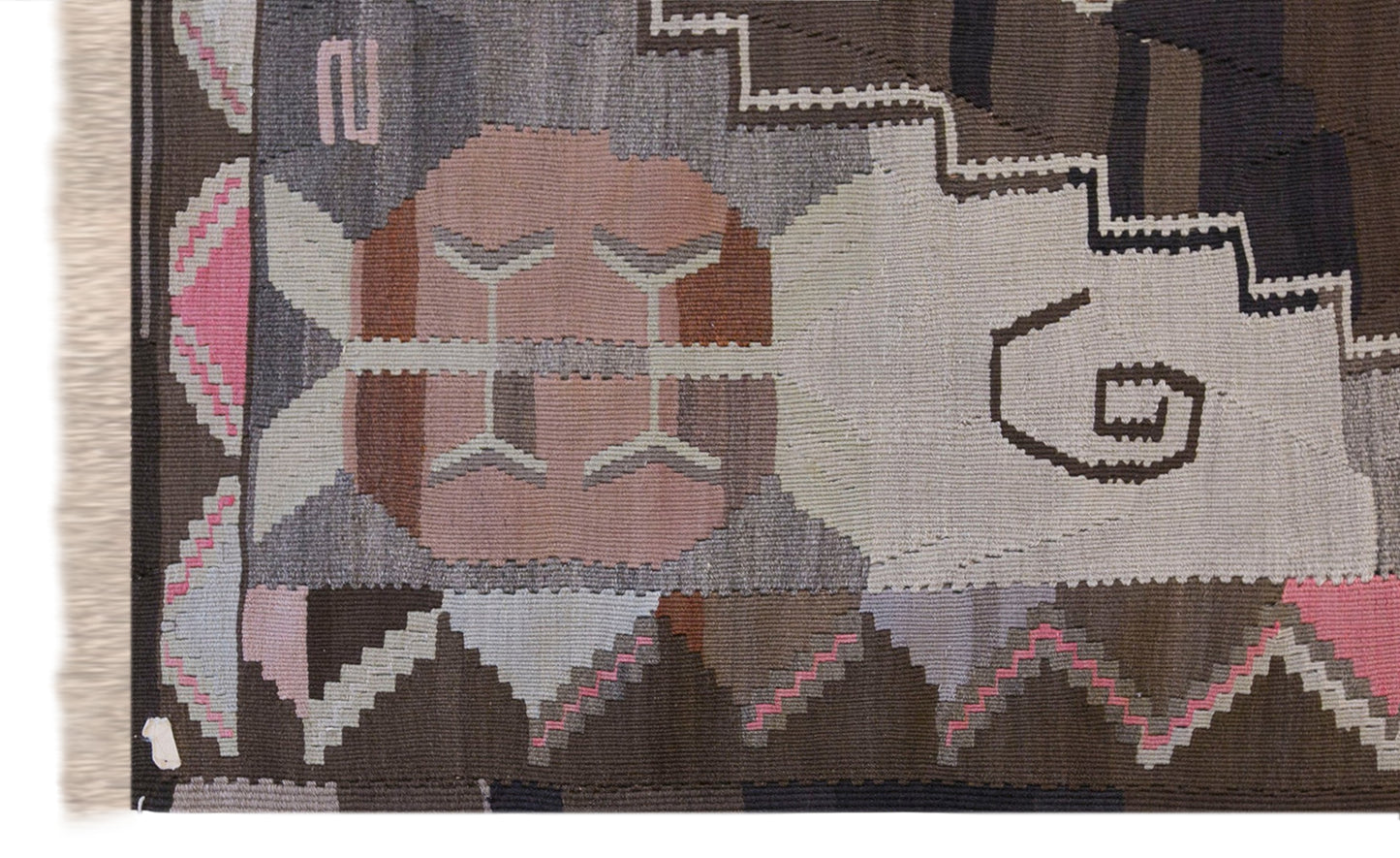 Large Vintage Turkish Kars Kilim – 175 x 355 cm (5.7 x 11.7 ft)