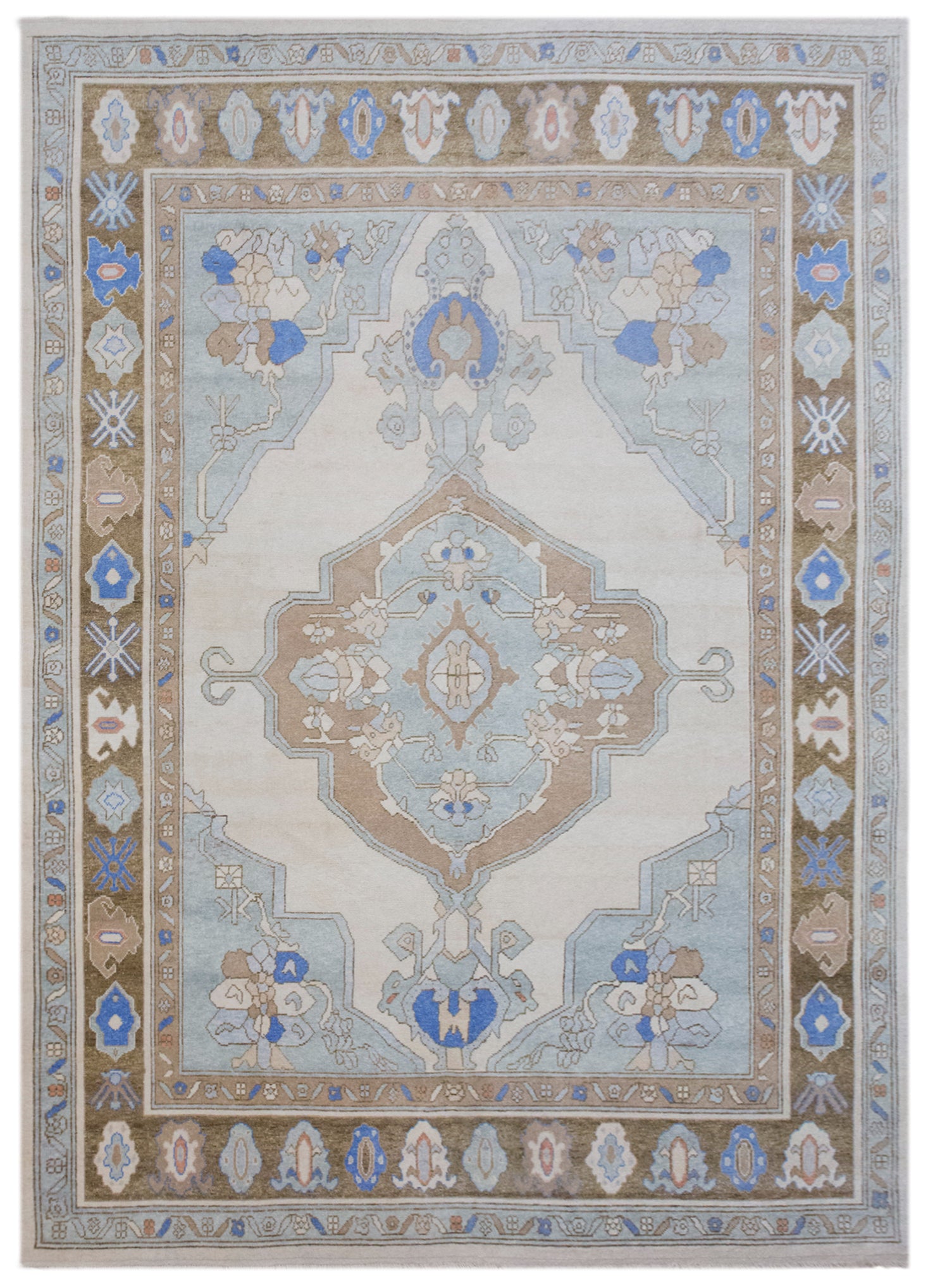 Large Vintage Turkish Kars Rug 300 x 425 cm | 9'10" x 13'11" ft