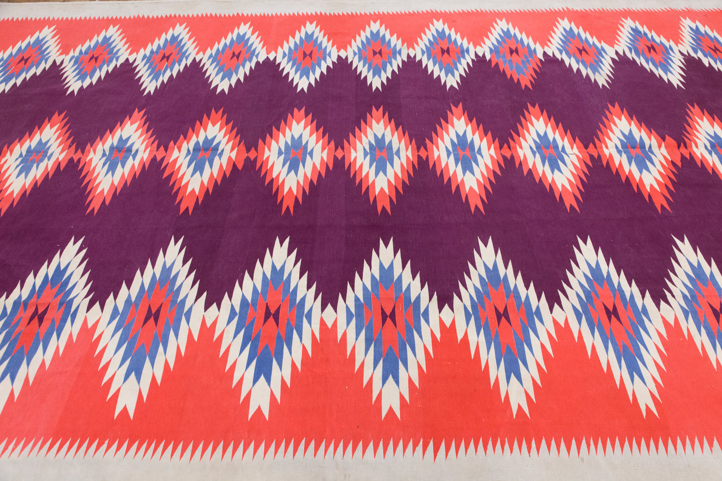 Large Vintage Turkish Kilim 275x490 cm (9.0x16.1 ft)