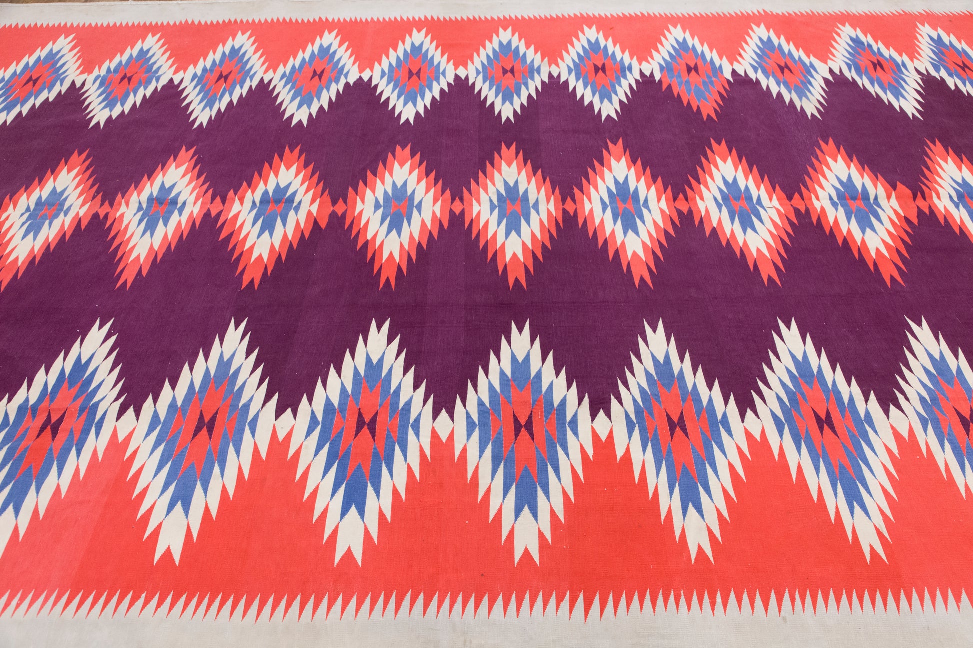 Large Vintage Turkish Kilim 275x490 cm (9.0x16.1 ft)