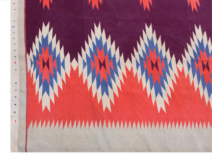 Large Vintage Turkish Kilim 275x490 cm (9.0x16.1 ft)