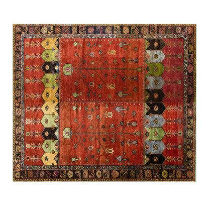 Large Vintage Turkish Wool Rug, 300 × 345 cm,  9.8 × 11.3 ft