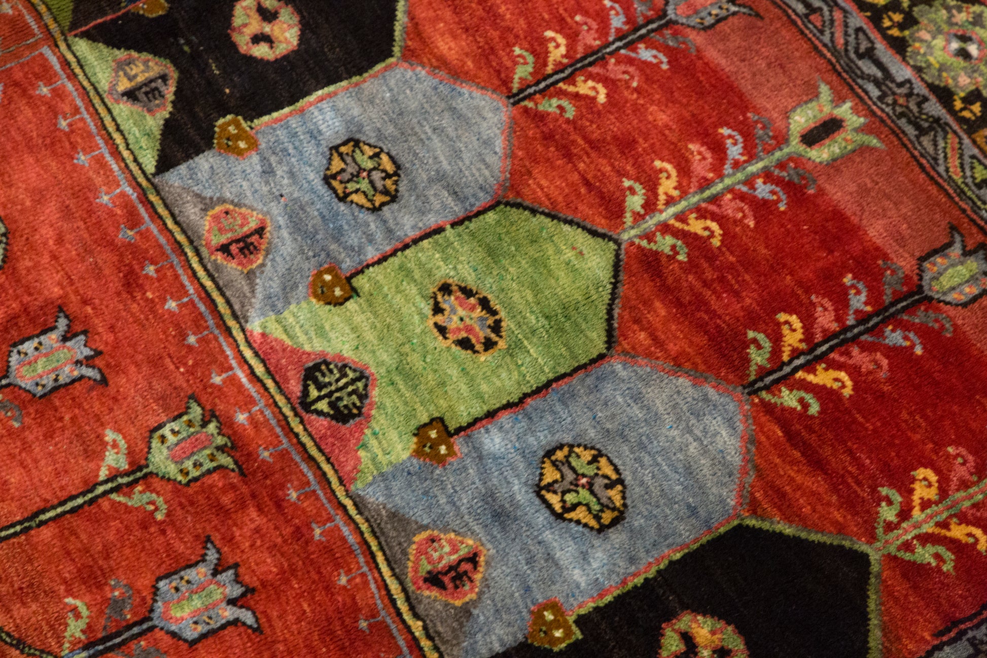 Large Vintage Turkish Wool Rug, 300 × 345 cm,  9.8 × 11.3 ft