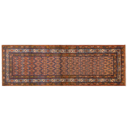 Long Vintage Turkish Oushak Rug - 98 x 303 cm / 3'3 x 9'11 feet