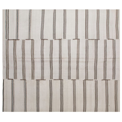 Minimalist Bohemian Decorative Light Rug - 235 x 355 cm / 7.7 x 11.6 feet