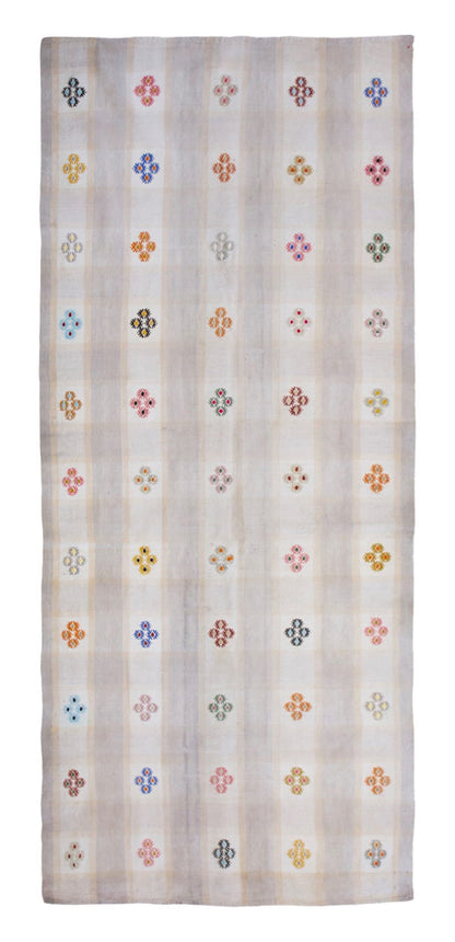 Minimalist Modern Kilim Rug 108x272 cm, 3'6" x 8'11"