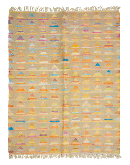 Minimalist Modern Kilim Rug 162x239 cm, 5'4" x 7'10"