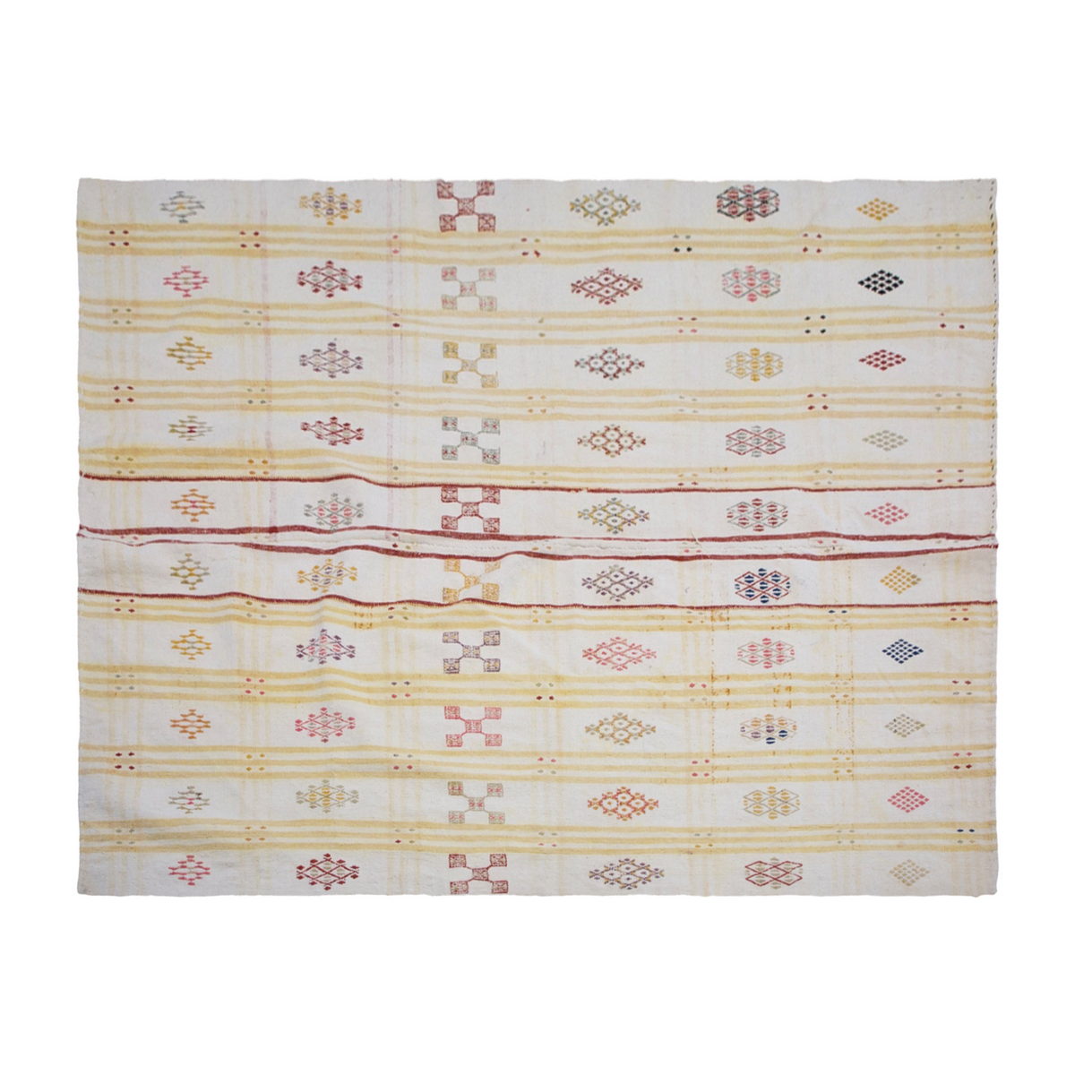 Minimalist Modern Kilim Rug 190x265 cm, 6'3" x 8'8"
