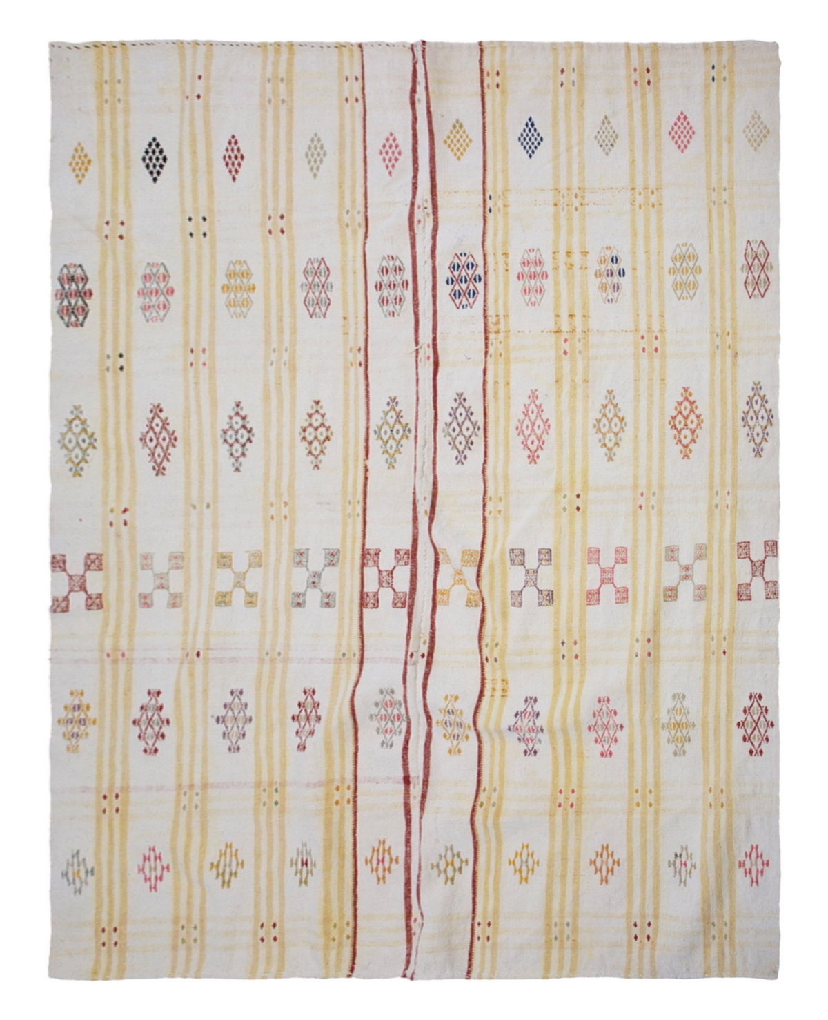 Minimalist Modern Kilim Rug 190x265 cm, 6'3" x 8'8"