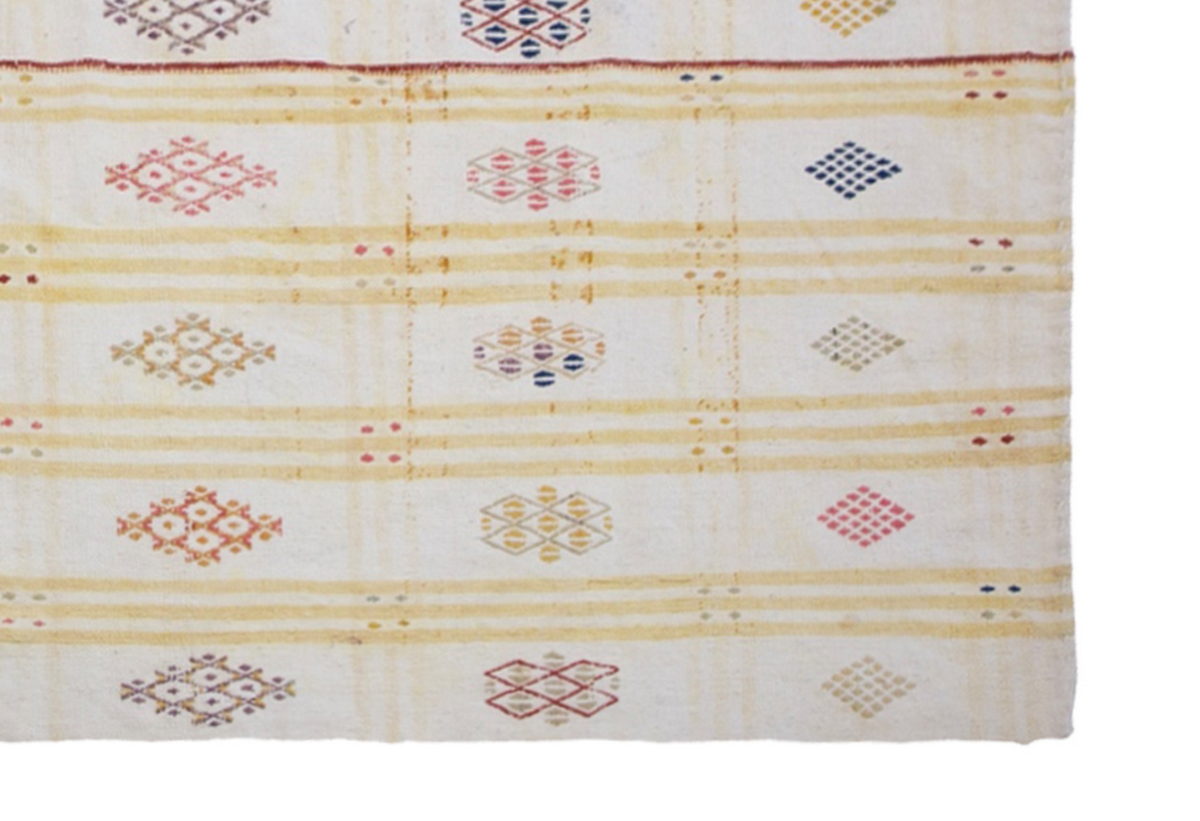 Minimalist Modern Kilim Rug 190x265 cm, 6'3" x 8'8"