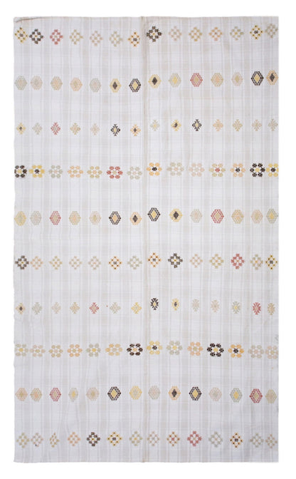 Minimalist Modern Kilim Rug 193x277 cm,6'4" x 9'1" Feet