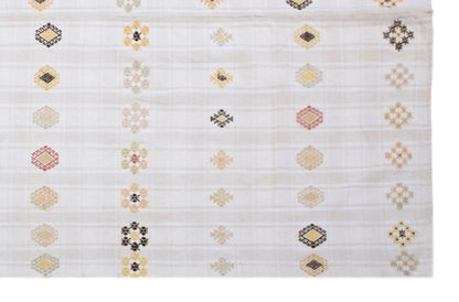 Minimalist Modern Kilim Rug 193x277 cm,6'4" x 9'1" Feet